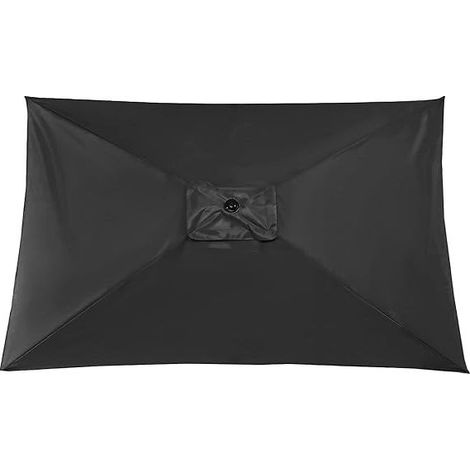 Auvent de rechange rectangulaire de 3 x 2 m pour parasol de terrasse, jardin, plage, marché, table (auvent uniquement) (1/5)