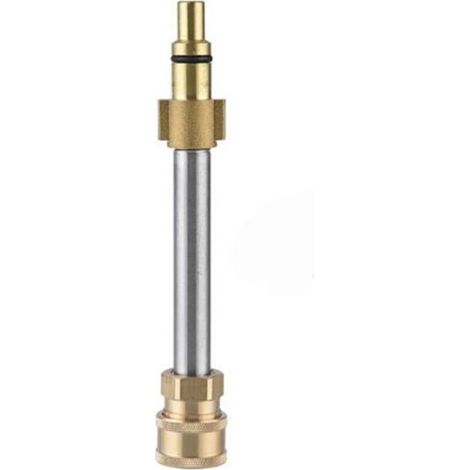 Adaptateur rapide haute pression pour canon à mousse – compatible Lavor, raccord 6 mm, acier inoxydable, lot de 1 (1/4)