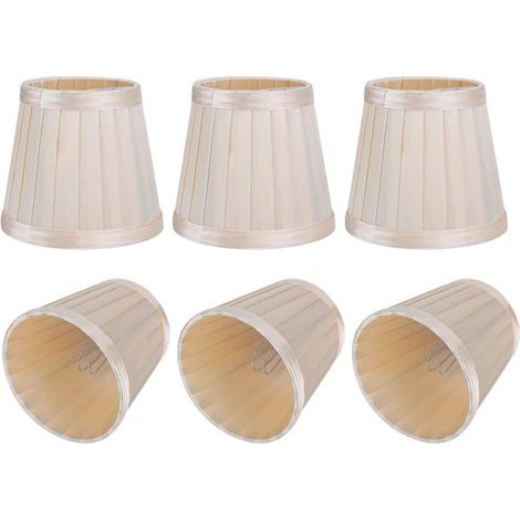 6 pices durable moderne simple lustre pendentif lampe abat-jour couverture tissu abat-jour pour la maison applique murale (1/5)