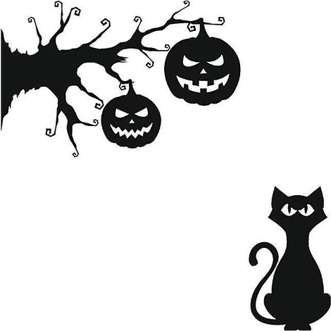 1 Stück Halloween-Wandaufkleber-Dekoration (1/3)
