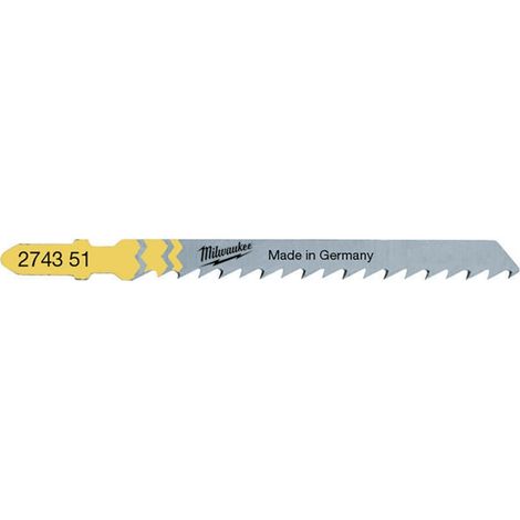 Milwaukee Stichsägeblätter T101D 75 mm Set – 5-teilig. Für Holz, Platten, PVC, sauberer Schnitt. (1/3)