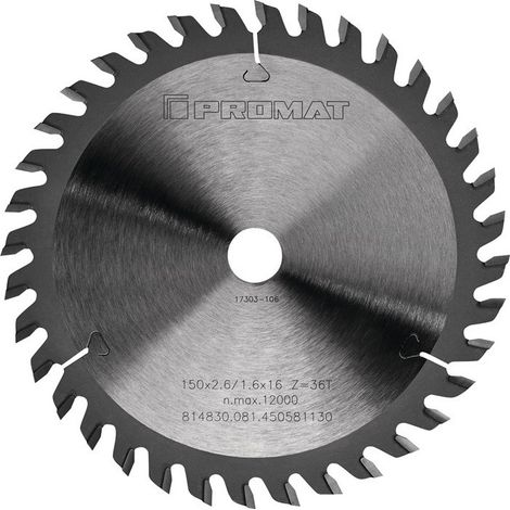 Lame pour scie circulaire de précision D. ext. 190 mm nombre de dents 30 WZ perç