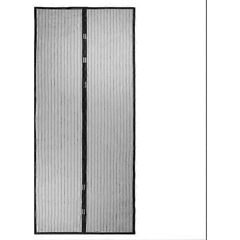 Moustiquaire magnétique Starlight, 140 x 240 cm, avec fermeture automatique, pour portes de couloir, noire (1/5)