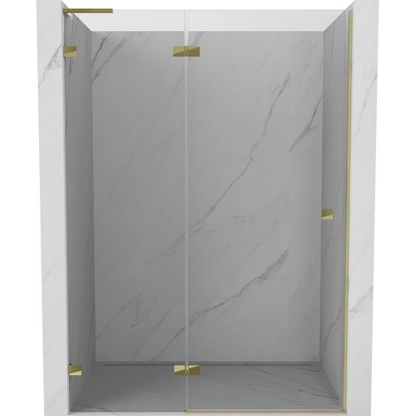 Mexen Lunar L Pendeltür links 135 cm, transparent, gold - 834L-135-000-50-00-L (1/5)