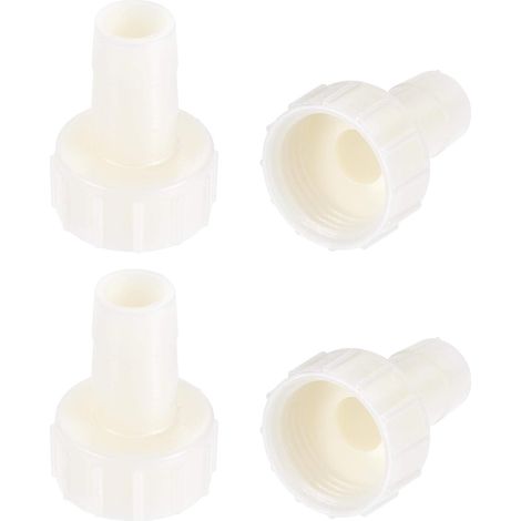 4Pcs Raccord Cannelé Tuyau ABS Coupleur 12mm Blanc (1/5)
