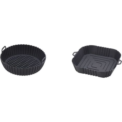 1 Pezzo Teglia in Silicone con Manici Tonda o Quadrata 20 cm 2 Modelli