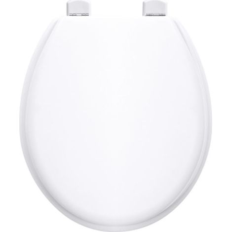 Abattant WC Tradition simple blanc à descente manuelle et revêtement anti-bactérien Silver Skin - OLFA Abattants (1/2)