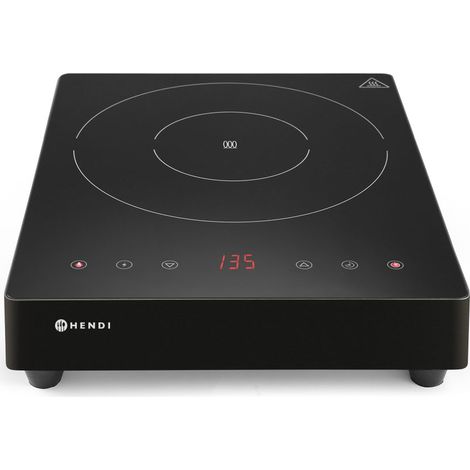 Tragbarer Induktionsherd mit Touchpanel, 1 Heizzone, Black Line, Durchmesser 28 cm, 3500 W - Hendi 239421 (1/4)
