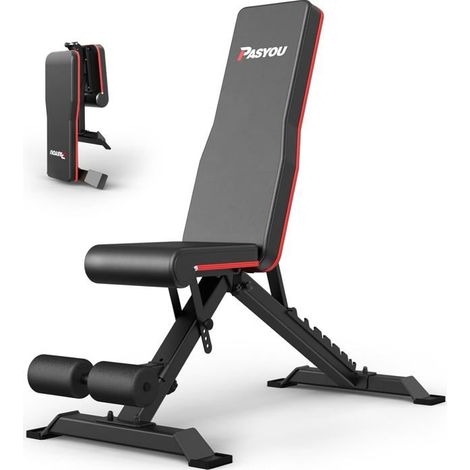 PASYOU PA400 Faltbare Kraftbank 9 x 4 x 3 verstellbare Positionen Multifunktionsbank für zu Hause, maximale Belastung von 318 kg