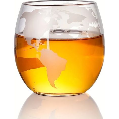 Coffret carafe à whisky globe (850 ml) avec 2 verres globe gravés - Convient pour les spiritueux, le scotch, le bourbon et la vodka. Idée cadeau pour homme. Accessoires de bar et de cuisine. (1/5)