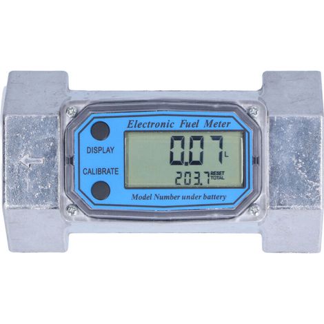 Misuratore di portata elettronico digitale a turbina per carburante, liquidi, acqua e diesel, 2 pollici, 2,3 V/3,3 V, LLW50