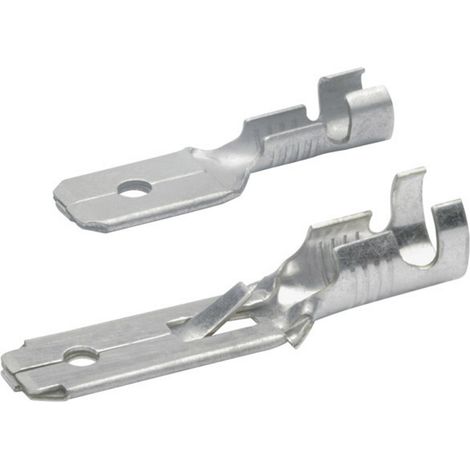 Klauke 2250 Flachstecker Steckbreite: 6.30 mm Steckdicke: 0.80 mm Unisoliert Messing 1 St.
