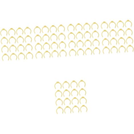 100 clips de fixation pour pieds meubles cuisine en plastique (1/5)