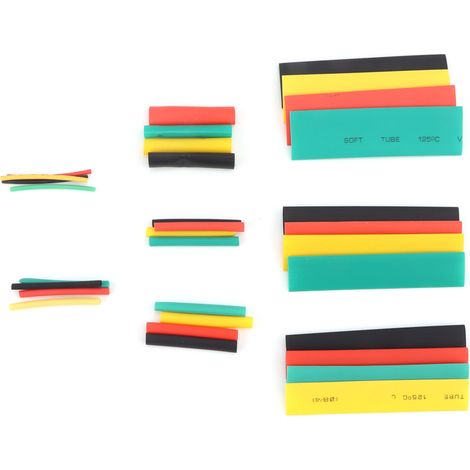 Kit 328pcs Gaines Thermorétractables Multicolores en Sac, Manchons Isolants Colorés pour Câblage Électrique, Lot de Rétraction (1/5)