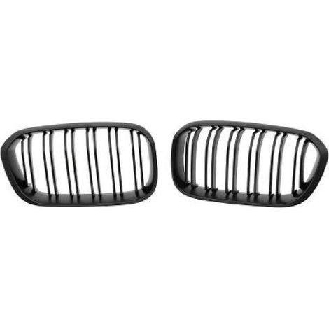 Grille Calandre Avant en ABS BMW Serie 1 2015 a 2018 Noir Mat Look M-38644639 (1/2)