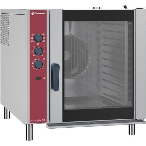Four électrique à convection - 10xGN 2/1 - humidificateur - Diamond