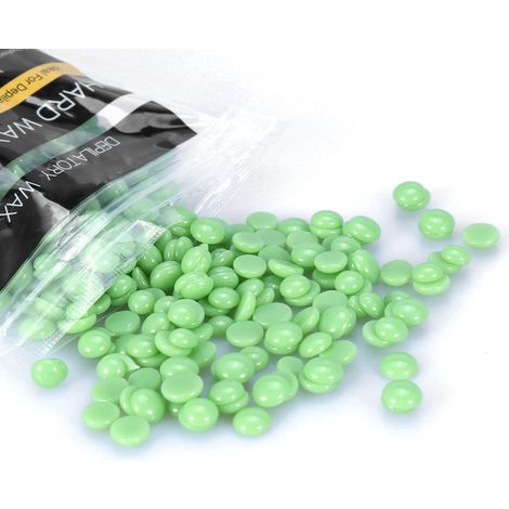 Cire dépilatoire sans bande pour bras et jambes, en grains (arbre à thé), 100 g/sachet (1/3)