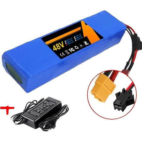 Pack de batterie lithium-ion, capacité de 100000mAh, BMS intégré, XT60-SM-chargeur (1/2)