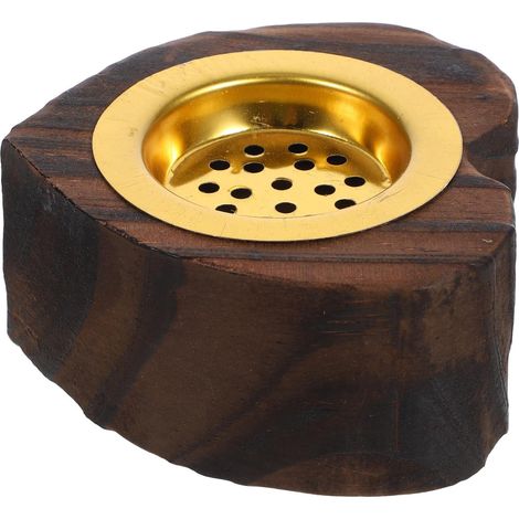 Brûleur de Parfum de Cœur en Bois Marron Élégant et Portable, Récipient à Parfum Décoratif pour Maison Design Stylé et Ambiance Améliorée (1/5)