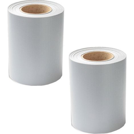 SWANEW Schermo per la privacy del giardino resistente alle intemperie Recinto del giardino 2 pezzi PVC grigio 70mx19cm (1/5)