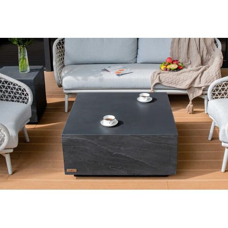 COLORADO Table basse en béton stable haute qualité 86 x 86 x 40.6 cm (1/5)