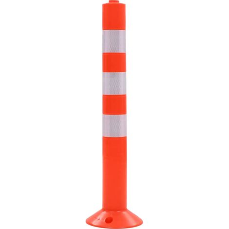 vidaXL Bolardos de control de tráfico plástico 75 cm 2 unidades (1/2)
