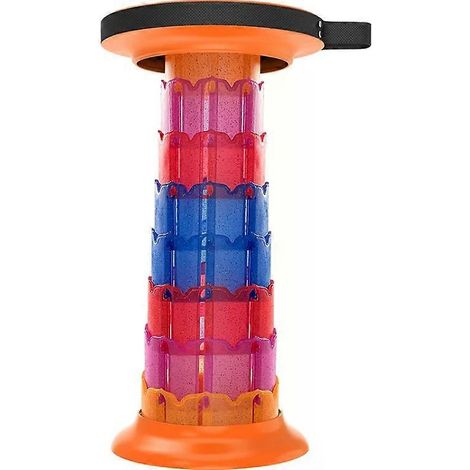 Tabouret télescopique pliable portable - Hauteur 52 cm, Orange brillant (1/2)