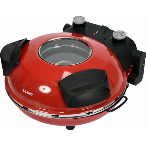 Horno para Pizza LUND 1200 W 67480 con 5 niveles de regulación de temperatura, hasta 400 °C, compacto y eficiente para hogar y oficina