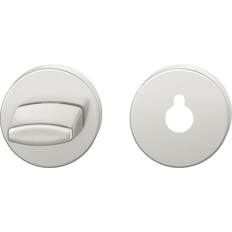 Rosace de porte ronde avec goupille de verrouillage 7 mm rosace de protection pour serrure de porte de WC en aluminium anodisé