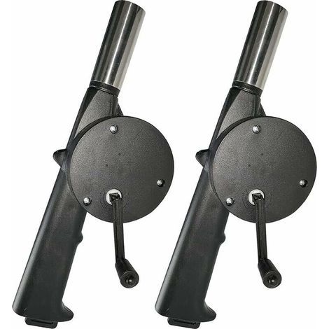 Ventilateur de Barbecue Manuel 2 PCS Soufflet Manuel à ManivSouffleur de BBQ Manuel Mini souffleur d'air Portable pour Camping Pique-Nique Accessoires de Poele BBQ Outils-LIAIKI (1/5)