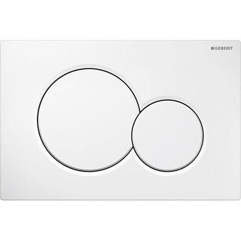 GEBERIT Sigma01 Abdeckplatte, Alpinweiß (115.770.11.5) (1/2)