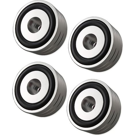 Pieds Absorbeurs Pour Caisson De Basses - 40 mm x 20 mm - En Aluminium - Pour Fixation Par Vis - Lot De 4 (1/5)