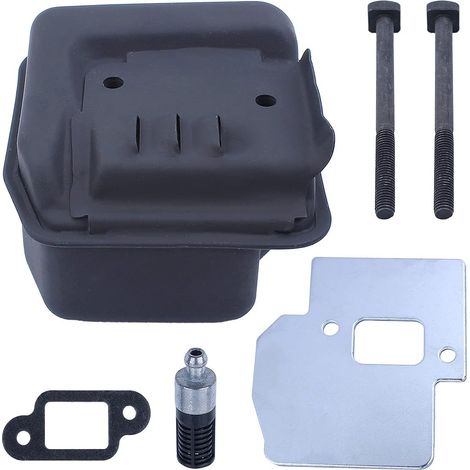 Silencieux Adefol MS250 pour tronçonneuse Stihl 021 023 025 MS210 MS230 1123 140 0606 avec kit joint, vis de montage, boulon, filtre à huile et plaque de refroidissement (1/5)