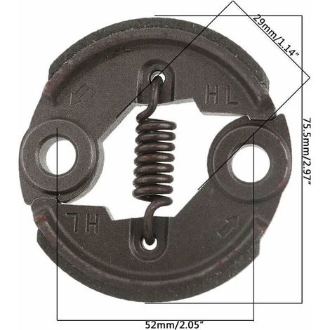 Débroussailleuse Embrayage de Remplacement pour Tondeuse à Gazon – Diamètre 75,5 mm – Compatible avec Outils de Jardin (1/3)