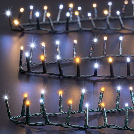 Guirlande lumineuse extérieur 1000 LED blanc froid/chaud 25m - Feeric lights & christmas (1/2)