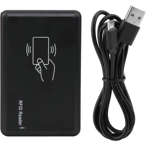 Lecteur RFID Lecteur de Carte d'identité Lecteur de Carte 125Khz USB 2.0 Alimenté par USB Portée de Détection de 3 à 8 cm (1/5)