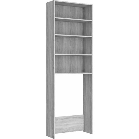 Maison Exclusive - Mobile per Lavatrice Grigio Sonoma 64x24x190 cm