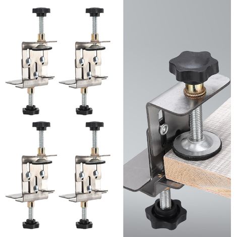 Outil de levage pour portes de placard à bouton de réglage, aide à l'installation de portes de placard suspendues, outil de levage pour portes de menuiserie (1/5)