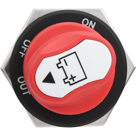 Coupe-circuit batterie 200A 32V CC, sectionneur de masse pour voiture, moto, camping-car, bateau et véhicule marin (1/5)