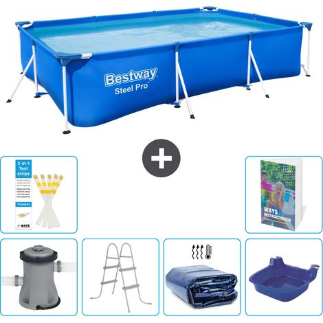 Bestway Steel Pro Rechteckig - 300x201x66 cm - 7-teilig S318