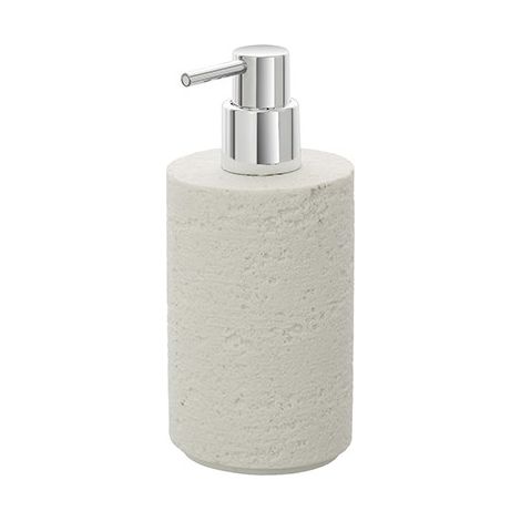Dispenser sapone bianco linea Arizona in poliresina design moderno Feridras