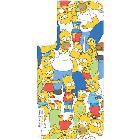 Custodia bianca Simpsons per Samsung Galaxy S22. (1/2)