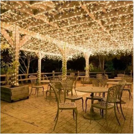 100M 600 LED Guirlande Lumineuse Carnaval Mariage Extérieur Jardin Intérieur Éclairage（Blanc chaud） (1/5)