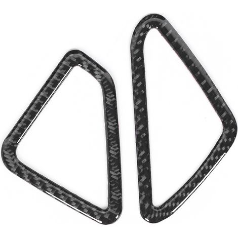 2Pcs Bandeau de ventilation tableau de bord Carbone Autocollant Compatible X5 X6 F15 F16 14-17 Conduite à droite (1/5)