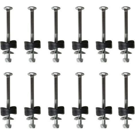 Lot de 12 entretoises de trampoline avec vis pour fixer le trampoline, accessoires de trampoline de remplacement (1/5)