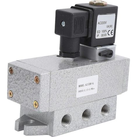 2-Wege-Magnetventil mit elektrischer Steuerung, pneumatisch, G1/8 Zoll, K25DH-6AC, 220 V
