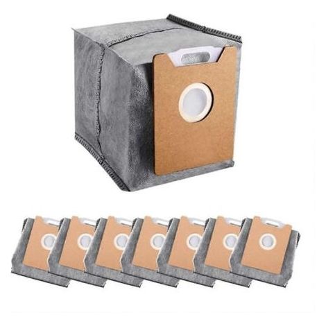 Lot de 8 sacs à poussière pour balayeuse Eufy G40/G40 Hybrid : accessoires conçus pour durer et fonctionner efficacement. (1/5)