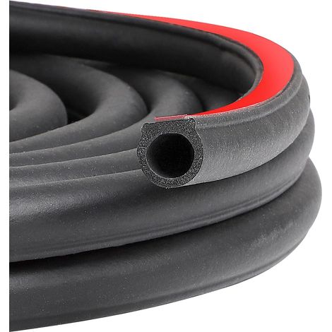 12M Joint Porte Voiture Caoutchouc Adhesif 14mm X 14mm, Joint Caoutchouc Carrosserie Automobile Universel Forme en D pour Caravanes, Camionnettes, Voitures et SUV (1/5)