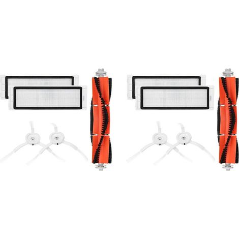 Juego de 2 piezas de cepillo principal y filtro, accesorios de cepillo lateral para MI Robot S5 S6, pieza para uso doméstico
