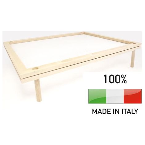 Calder Secca Pasta Impilabile Legno Faggio Rete Alimentare 51 X 40 Cm Made In Italy